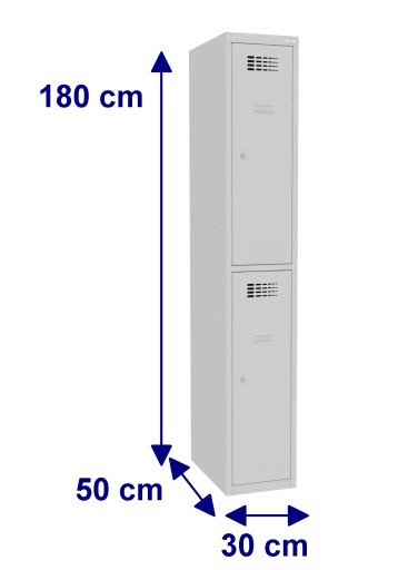 МЕТАЛЛ ШКАФ 2 TRACES 30x50x180 Шкафы охраны труда и техники безопасности