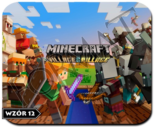 Коврик для мыши MINECRAFT + НАДПИСЬ! ПОДАРОК!