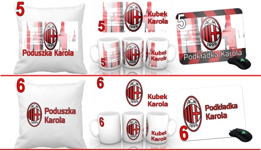 НАБОР AC MILAN ПОДУШКА+КРУЖКА+ПОД+ИМЯ