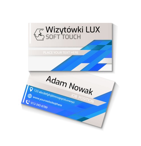 Визитные карточки Lux 300pcs 350G Двухсторонний Soft Touch