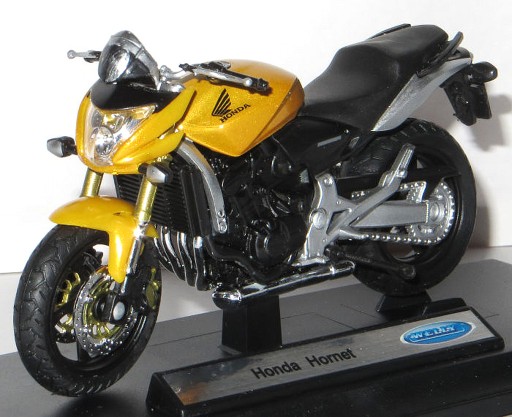 МОДЕЛЬ HONDA HORNET МЕТАЛЛ/ПЛАС WELLY MOTOR 1:18