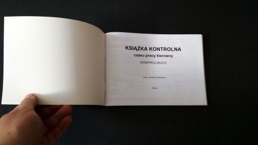 Табель учета рабочего времени водителя - KONTROLLBUCH GERMANY