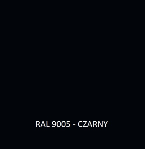 Pas nadrynnowy czarny MAT RAL9005 2mb