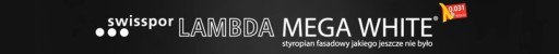 SWISSPOR ПЕНОСТРОИТЕЛЬ LAMBDA MEGA БЕЛЫЙ ФАСАД 0.031