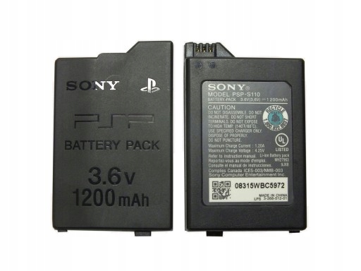 Аккумулятор SONY PSP 1200 мАч, серия 3004 SLIM