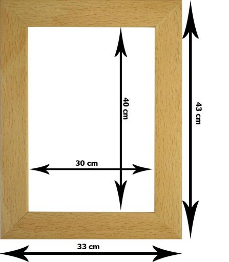 Италия фотомочная рамка для дипломов 30x40 белый