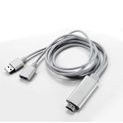 Кабель-переходник MHL iOS Android HDMI TV Full HD 1080p Видео USB-C Lightning