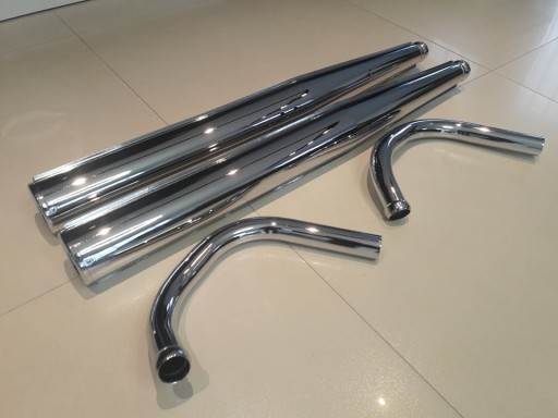 Глушители + колена Jawa TS 350 638 низкие глушители
