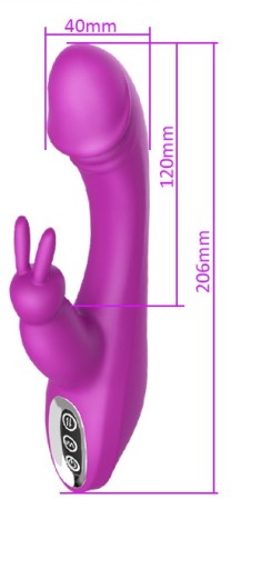 ВИБРАТОР ЗАЙЧИК ДЛЯ КЛИТОРИИ 2 USB МОТОРА