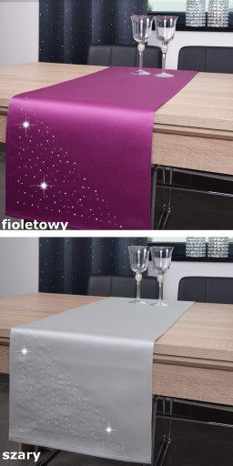 bieżnik dekoracyjny KRYSTAL 40x200 plamoodporny pas czarny
