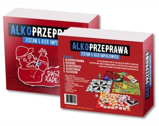 ИГРА 5 в 1 ALCO TRANSFER – НАБОР ИЗ 5 ИГР ДЛЯ ВЕЧЕРИНКИ