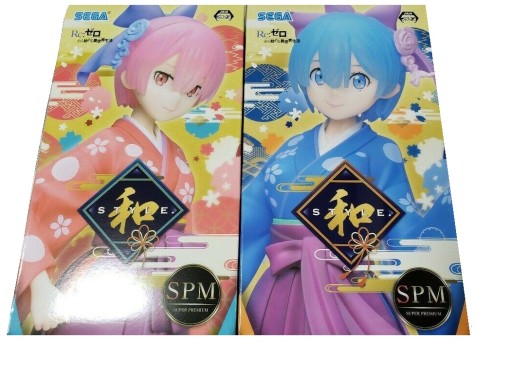 АНИМЕ ФИГУРКА SEGA RE ZERO Рем и Рам в стиле Wa-Style