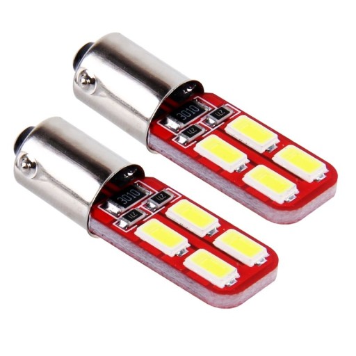 BA9S СВЕТОДИОДНАЯ ЛАМПА 8 SMD T4W 200LM 5730 БЕЛАЯ