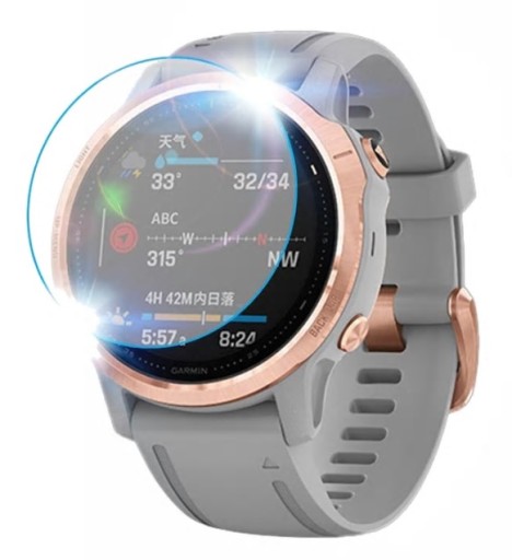 Закаленное стекло 9H / Garmin FENIX 6S / 6S PRO