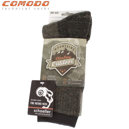 Носки Trekker из шерсти мериноса Ions AG+ COMODO 43-46