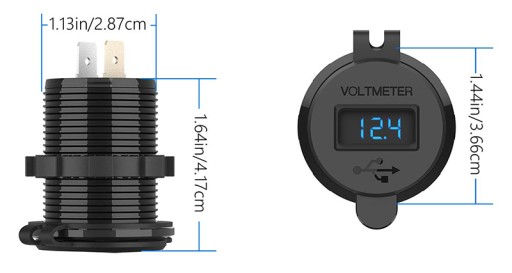 QUICK CHARGE USB QC 3.0 GNIAZDO WOLTOMIERZ METAL N