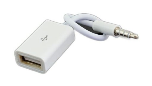 АДАПТЕР AUX КАБЕЛЬ МИНИ-ДЖЕК 3,5 ММ USB IPHONE IPOD