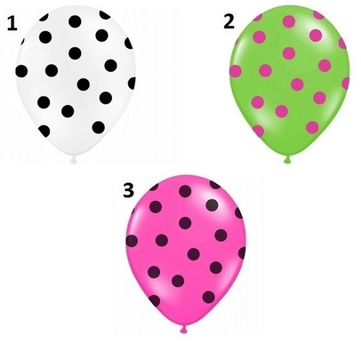 BALONY W KROPKI NA WIECZÓR PANIEŃSKI WESELE BALON