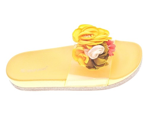 MODNE KLAPKI DAMSKIE SE-9622 Yellow r.37