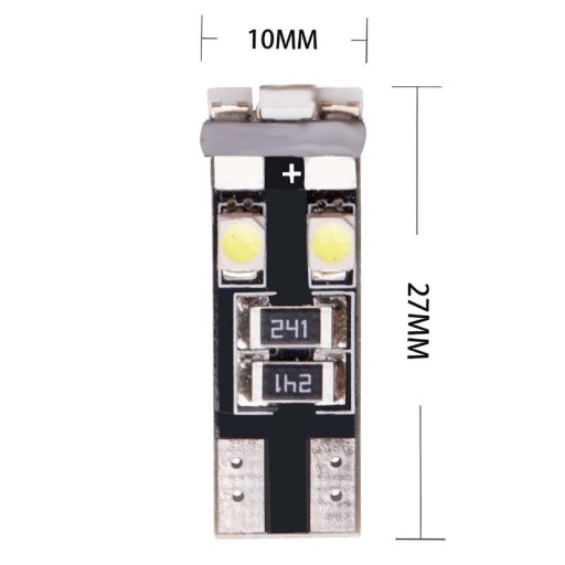 СВЕТОДИОДНАЯ ЛАМПА 8SMD 1210 W5W T10 СТОЯНОЧНЫЙ ФОНАРЬ СИНИЙ