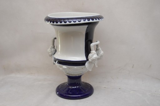 KOBALTOWA PORCELANA PUCHAR WAZA mitologia urna
