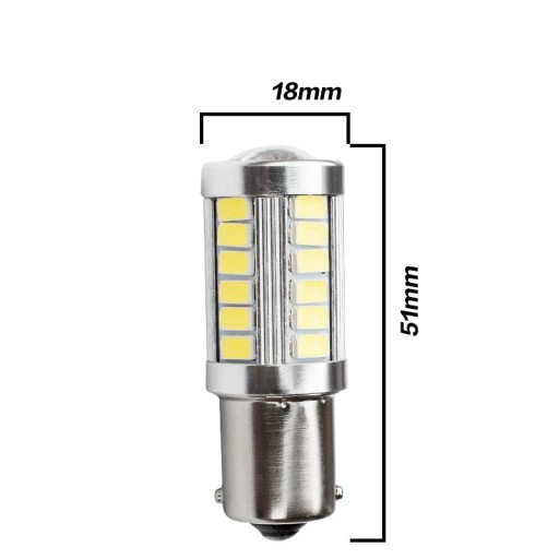 СВЕТОДИОДНАЯ ЛАМПА 33 SMD 5630 PY21W BAU15S ОРАНЖЕВЫЙ