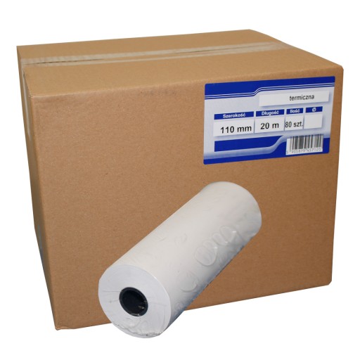 Rolka rolki termiczne 110x20 opakowanie 5 rolek