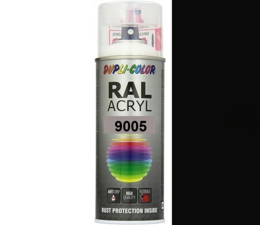 АКРИЛОВАЯ КРАСКА MOTIP RAL ACRYL 9005 GLOSS DUPLI-COLOR 400 МЛ