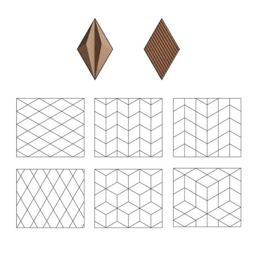 Пробковая стеновая панель CORKBEE 3D ECO STRIPE цвет