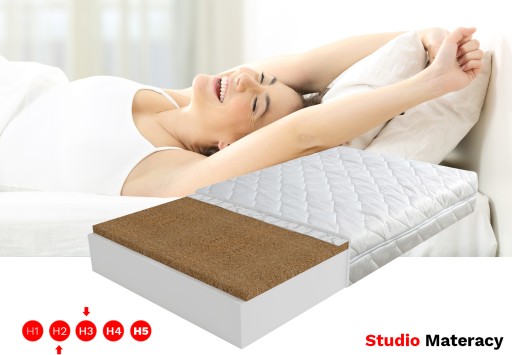 Матрас COCO 90x200 Кокос, Жесткий, Стеганый - 15 см