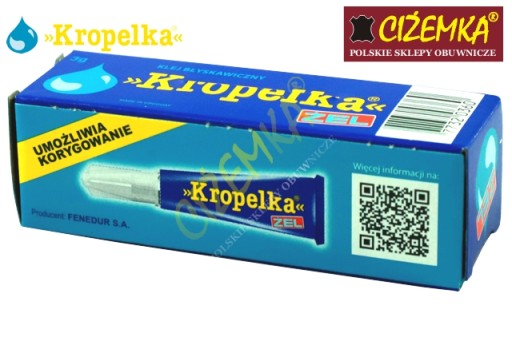 3x KROPELKA ŻEL KLEJ BŁYSKAWICZNY DREWNA BUTÓW 3g