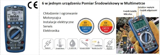 Люксметр Мультиметр Сонометр Децибелметр CEM
