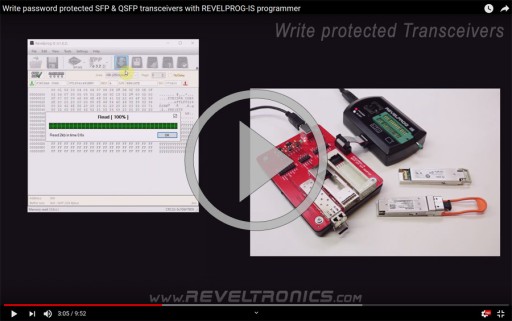 QSFP SFP XFP адаптер для программатора REVELPROG-IS