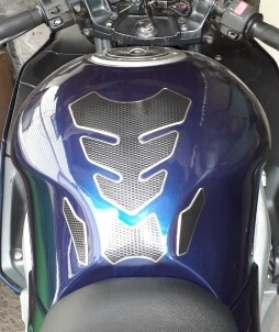 Tankpad Tank Pad 4-el. Obwódka SILVER 19,5x14 Suzuki Yamaha Honda +Gratis