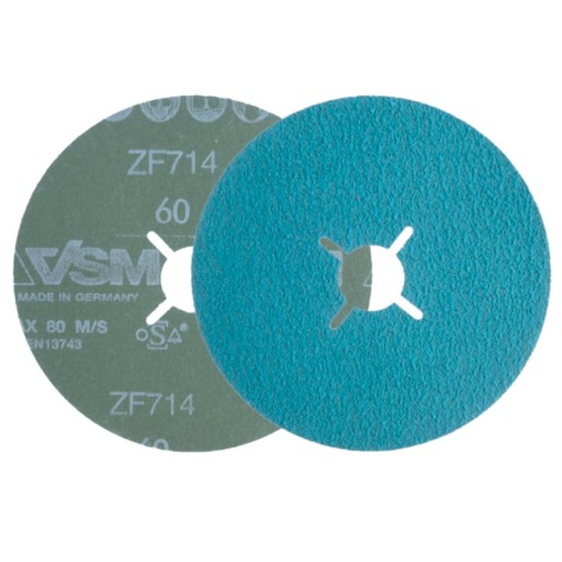 ВОЛОКОННЫЙ ДИСК FIBRA 125мм ЦИРКОНИЙ VSM ZF714 P60