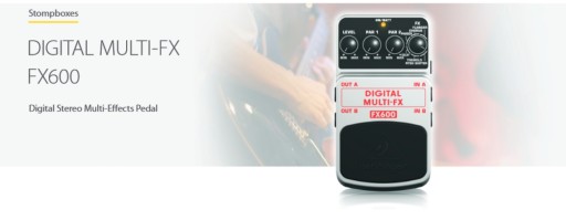 Behringer FX600 — мультиэффектная гитара.