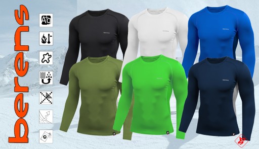ФУТБОЛКА ДЛЯ бега BERENS XL THERMOACTIVE, цвета