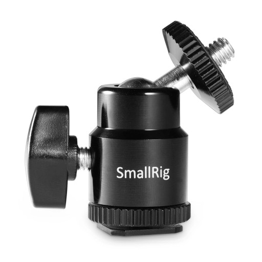 SmallRig 761 Холодный башмак с мини-головкой и резьбой 1/4 дюйма для монитора