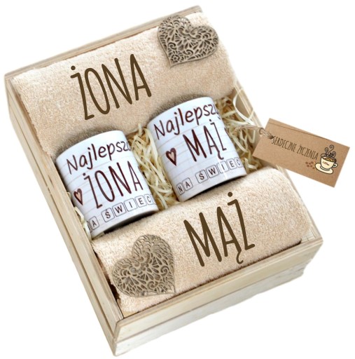 Prezent 10 25 50 Rocznica Ślub Ręczniki Kubki EKO