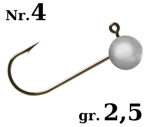 MINI JIG VMC BEZ KOŁNIERZA Nr.4 / 2,5 gr MYT - LOV