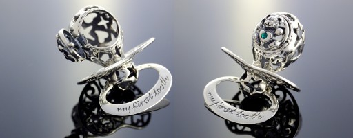 серебряная соска подарок на крещение + ГРАВИРОВКА