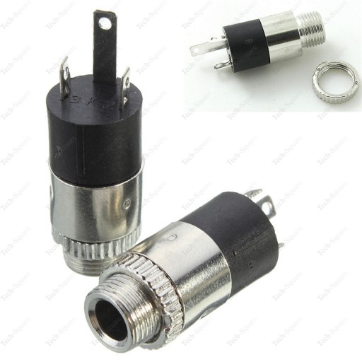 Гнездо Mini Jack 3,5 мм для крепления к корпусу