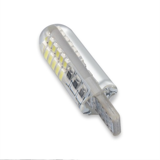 СВЕТОДИОДНАЯ ЛАМПОЧКА 24 SMD 3014 W5W T10 СИЛИКОНОВАЯ СТОЯНОЧНАЯ ФОНА