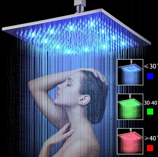 КОМПЛЕКТ ВСТРАИВАННОГО ДИСПЛЕЯ, ДОЖДЕВОЙ ДУШ С LED-подсветкой