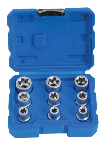 НАБОР ВНУТРЕННИХ ТОРЦЕВ TORX E10 E24, 9 ШТ.