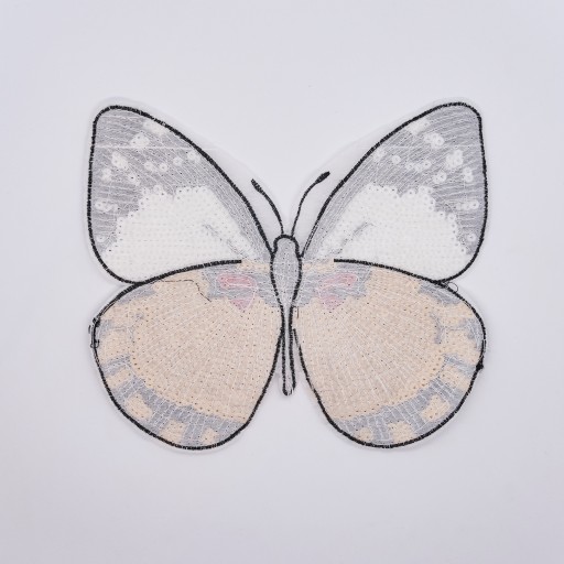 Нашивка для пришивания, аппликация пайеток BUTTERFLY.