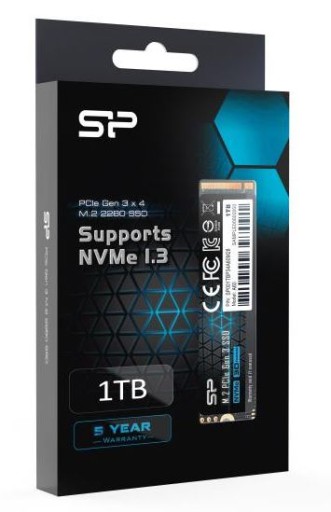 Твердотельный накопитель Silicon Power A60 1 ТБ M.2 PCIe NVMe Gen3x4 TLC 2200/1600 МБ/с