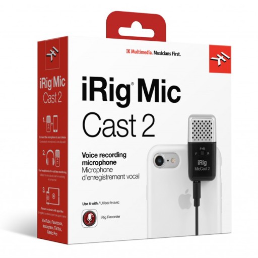 IK Multimedia iRig Mic Cast 2 — конденсаторный микрофон iOS/Android