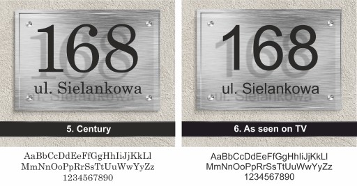 Алюминиевая табличка с адресом дома ЦВЕТА