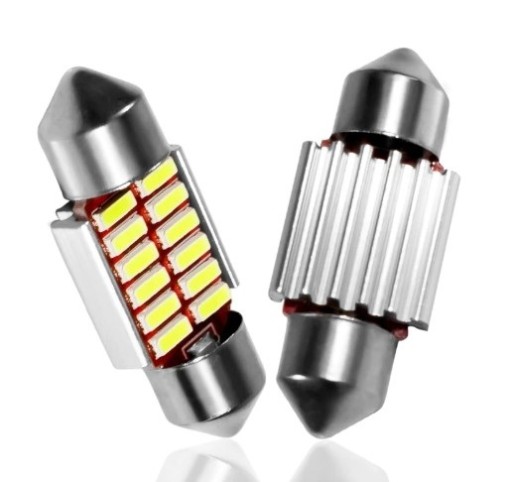 СВЕТОДИОДНАЯ ЛАМПА 12 SMD 4014 C5W C10W C18W CANBUS 31мм